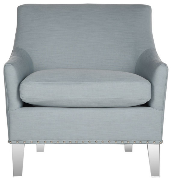 Barry Glam Acrylic Club Chair  Teal/Clear   Contemporary   Armchairs And Accent Chairs   by Rustic Home Furniture Deco  Houzz