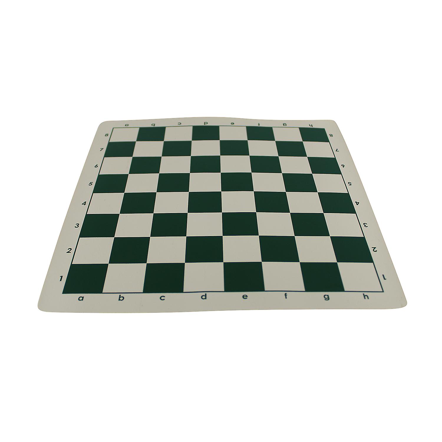 Green Club Roll Up Chess Set 16 Inch