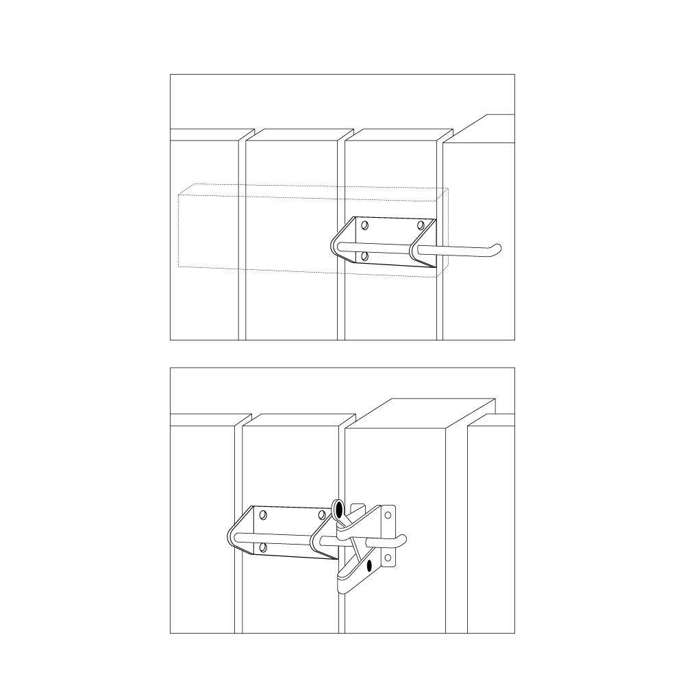 Everbilt Black Heavy Duty Gate Latch 15048