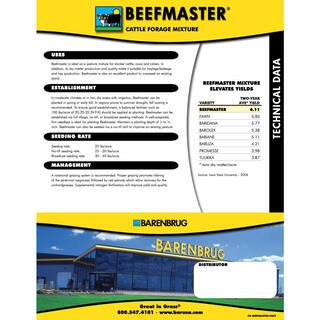 Barenbrug 25 lb. Beef Master Grass Seed Mix 304930