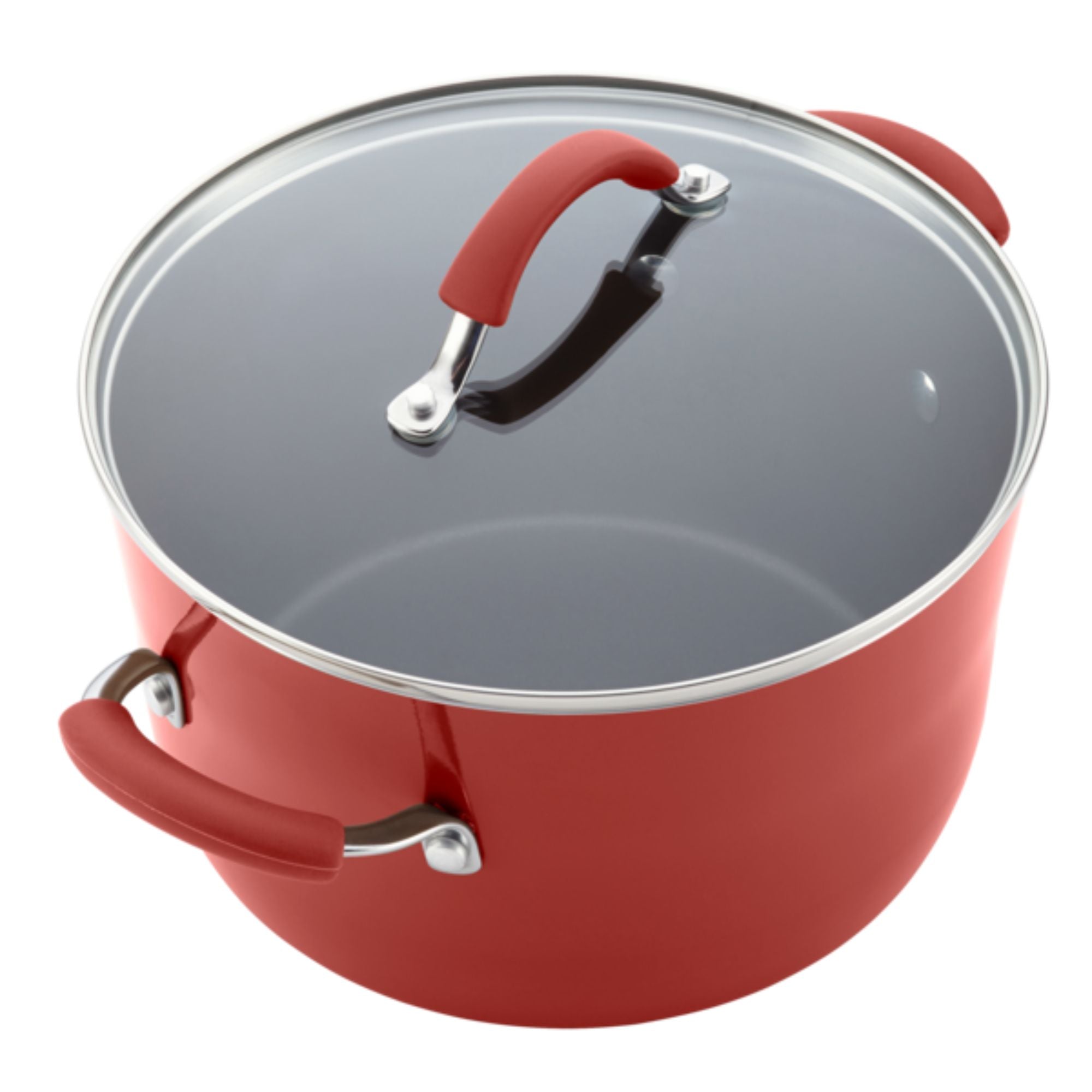 10 Piece Red Porcelain Enamel Cookware Set