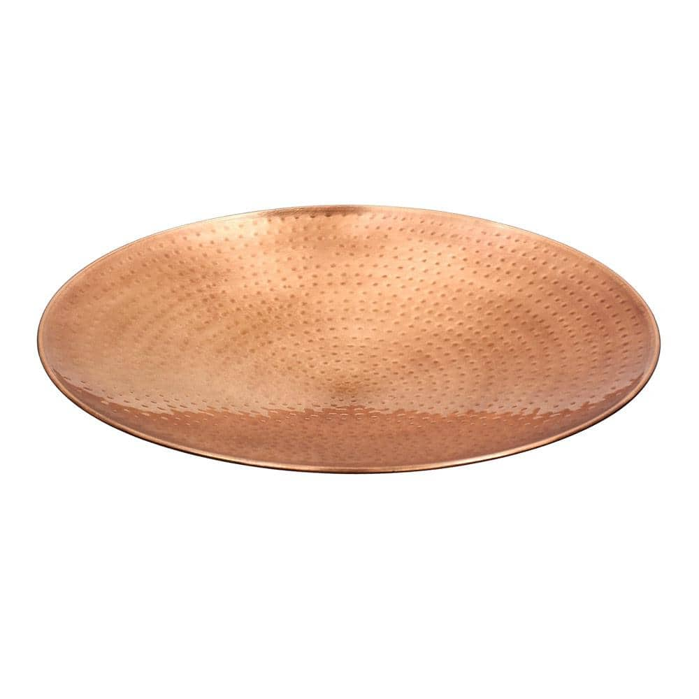 ACHLA DESIGNS 16 in. Dia Polished Copper Plated Stainless Steel Birdbath Bowl PCB-01