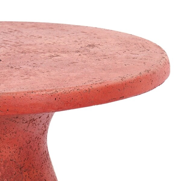 Classic Home Collins 16inch Concrete Outdoor Accent Table