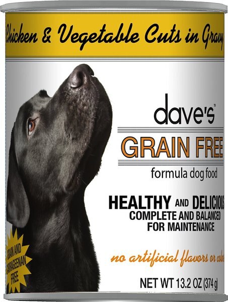 Dave's Pet Food Grain-Free Chicken and Vegetable Cuts in Gravy Canned Dog Food