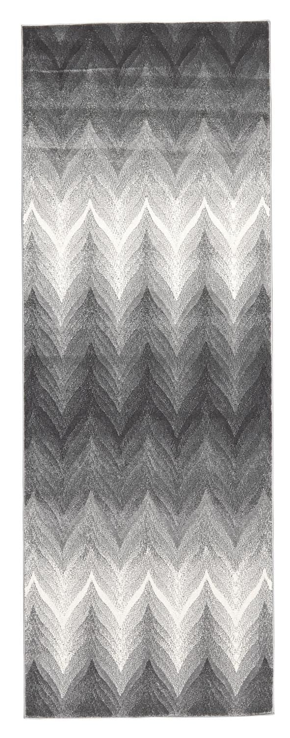 Milania Gray and White Rug by BD Fine