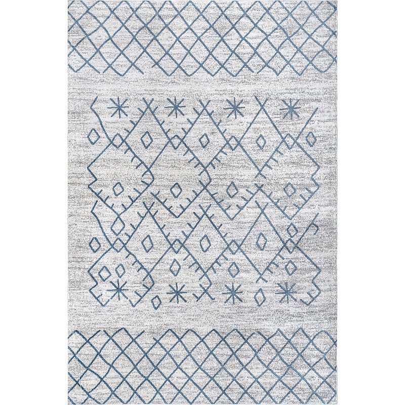 nuLOOM Juniper Washable Crosshatch Area Rug