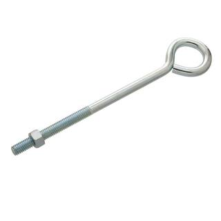 Everbilt 12 in. x 8 in. Zinc-Plated Eye Bolt with Nut 806776