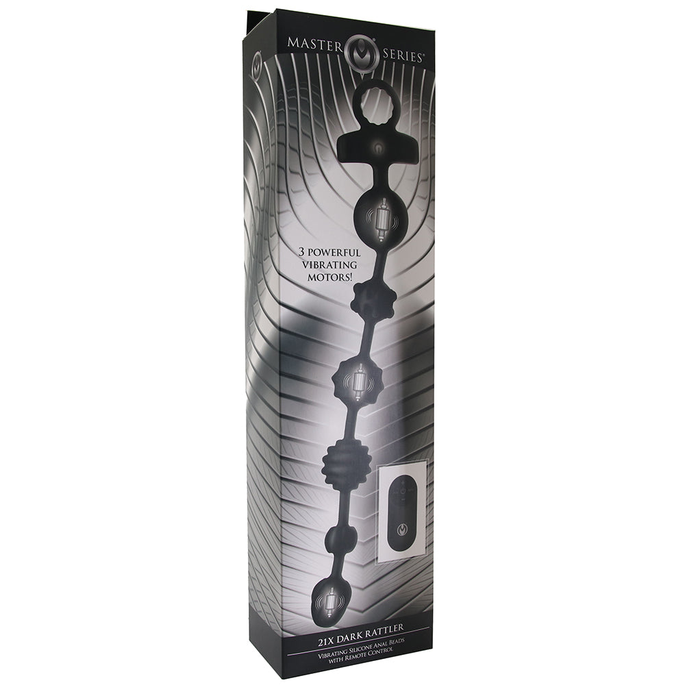 Master Series Dark Rattler Remote Anal Bead Vibe