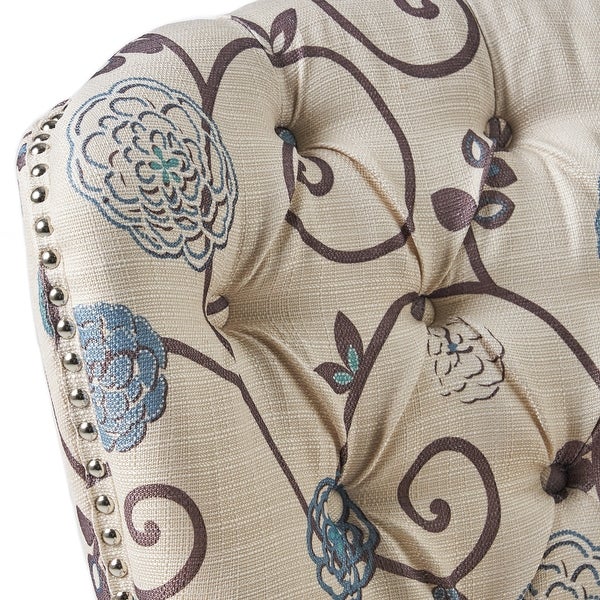 Tafton Floral Fabric Club Chair by Christopher Knight Home