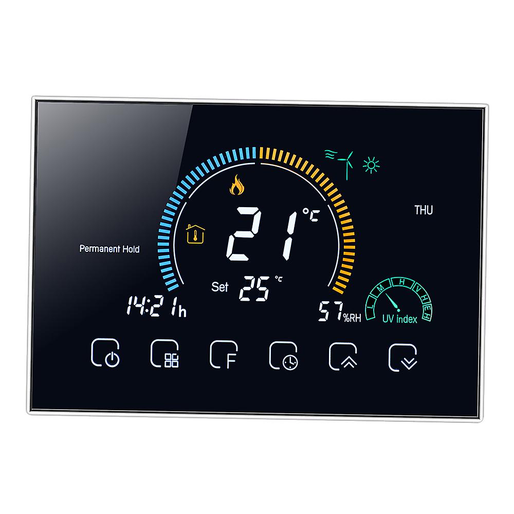 95-240v Wi-fi Smart Programmable Thermostat 5+1+1 Six Periods Voice App Control Backlight Lcd Water/ Gas Boiler Heating Thermoregulator With Uv Index