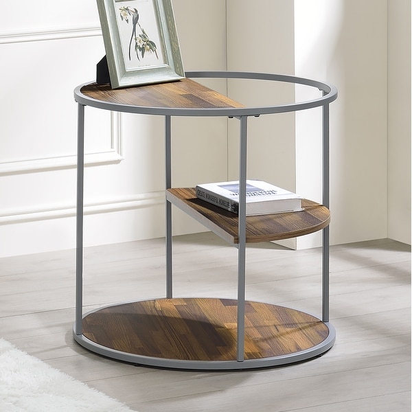 Furniture of America Carmicha Contemporary 24-inch 2-shelf Side Table