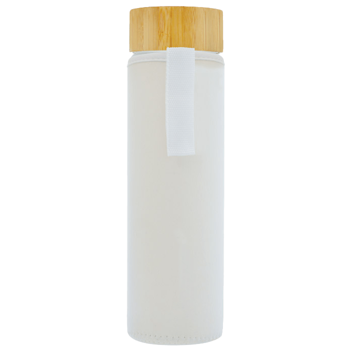 Venice Glass Water Bottle With Bamboo Lid