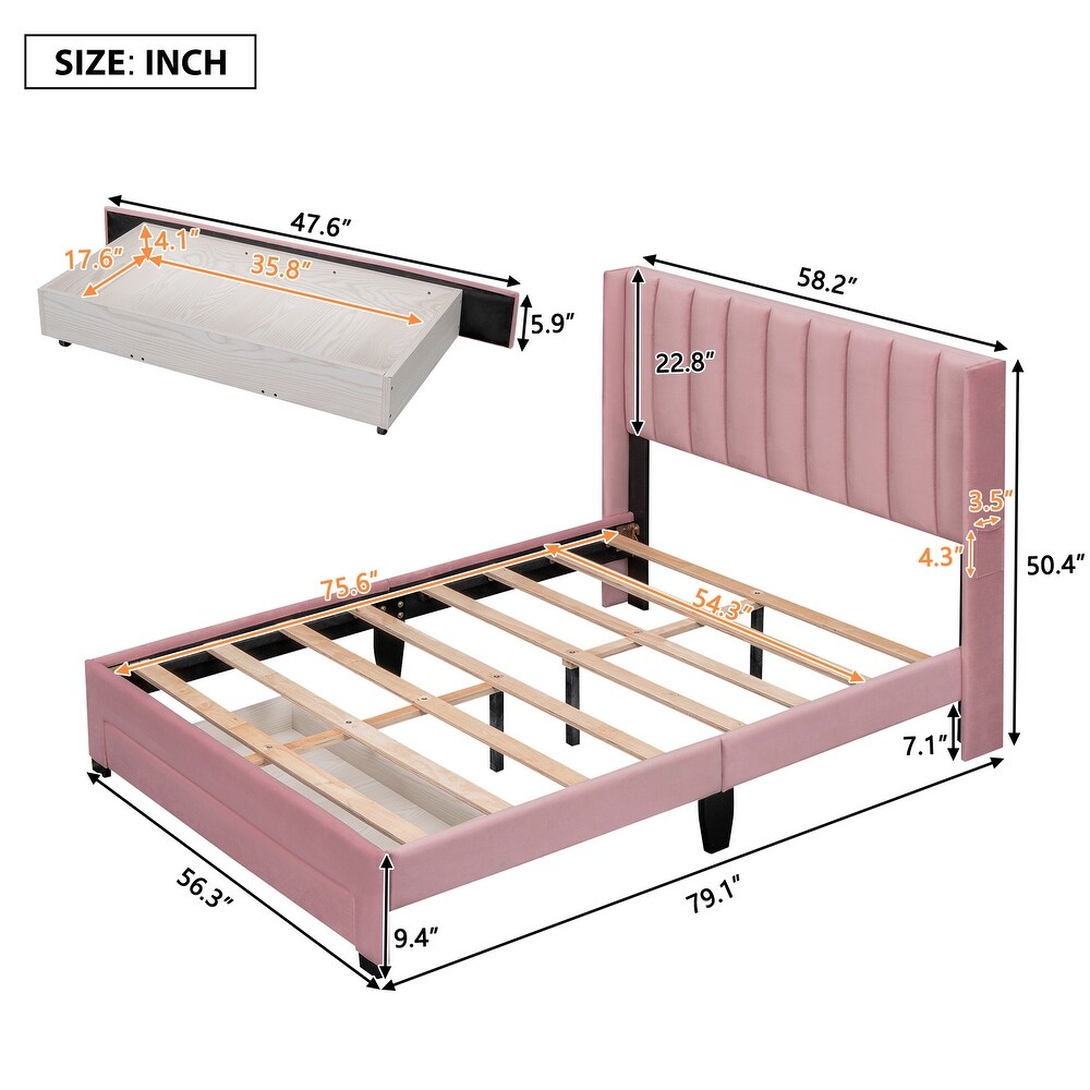 Full Size Storage Bed