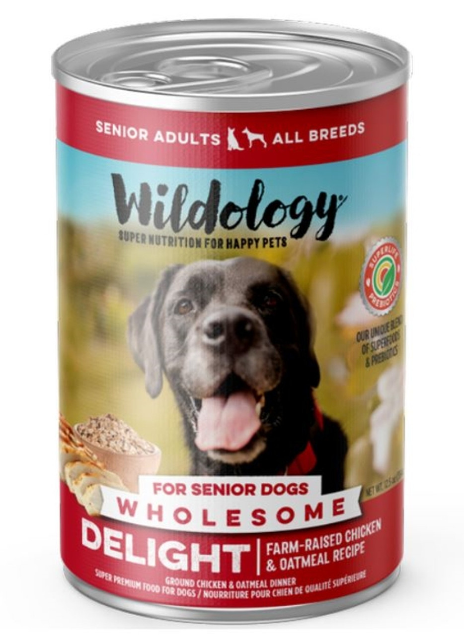 Wildology DELIGHT Farm-Raised Chicken and Oatmeal - Senior Can Foo