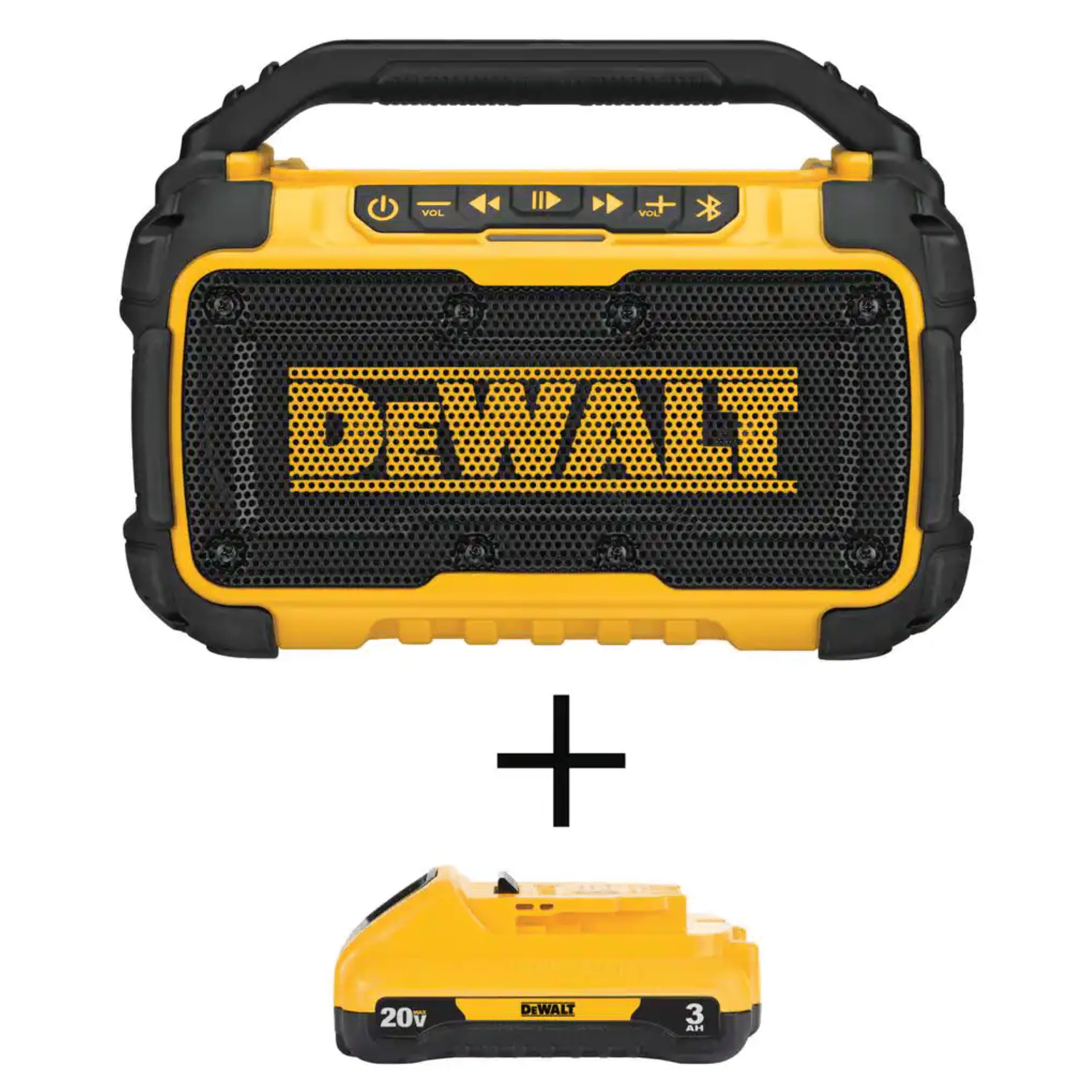 Dewalt DCR010W230 20-Volt MAX Bluetooth Speaker with (1) 20-Volt Battery 3.0Ah