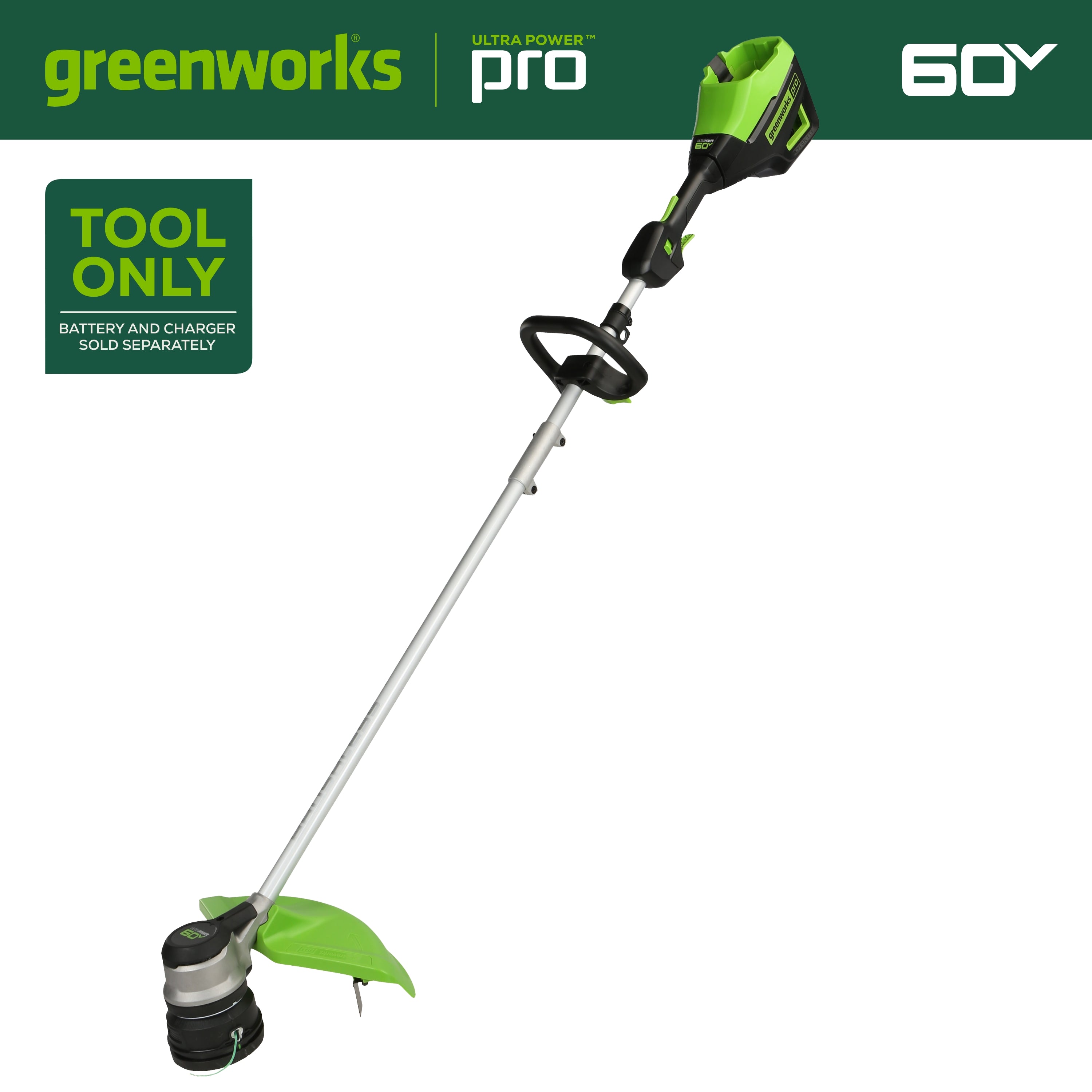 60V 16-Inch Cordless String Trimmer | Greenworks Tools