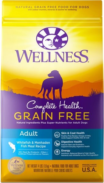 Wellness Grain-Free Complete Health Adult Whitefish and Menhaden Fish Meal Recipe Dry Dog Food