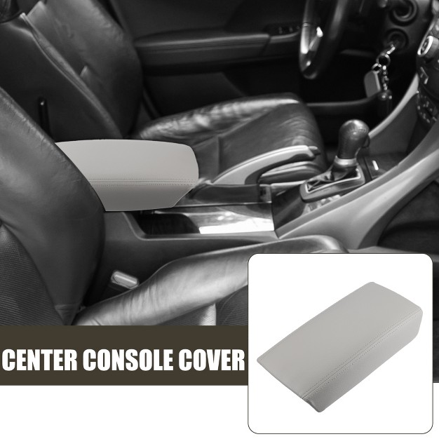 Unique Bargains Faux Leather Car Center Console Lid Armrest Box Cover For Honda Accord 7th 2003 2007