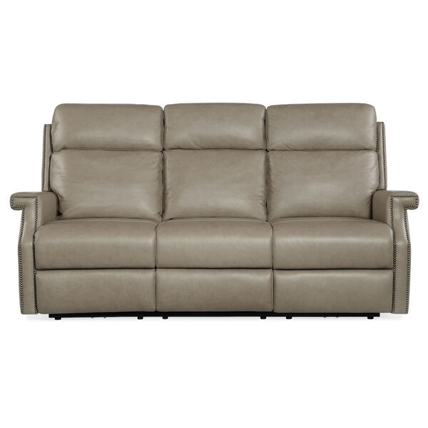 Vaughn Gray Zero Gravity Sofa with Power Headrest