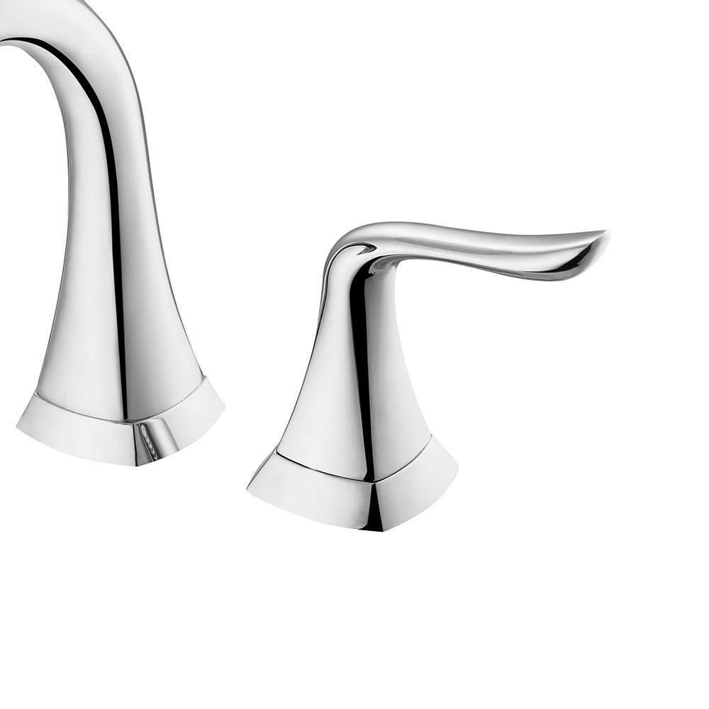 ROSWELL Beverly 8 in Widespread 2Handle Bathroom Faucet in Polished Chrome