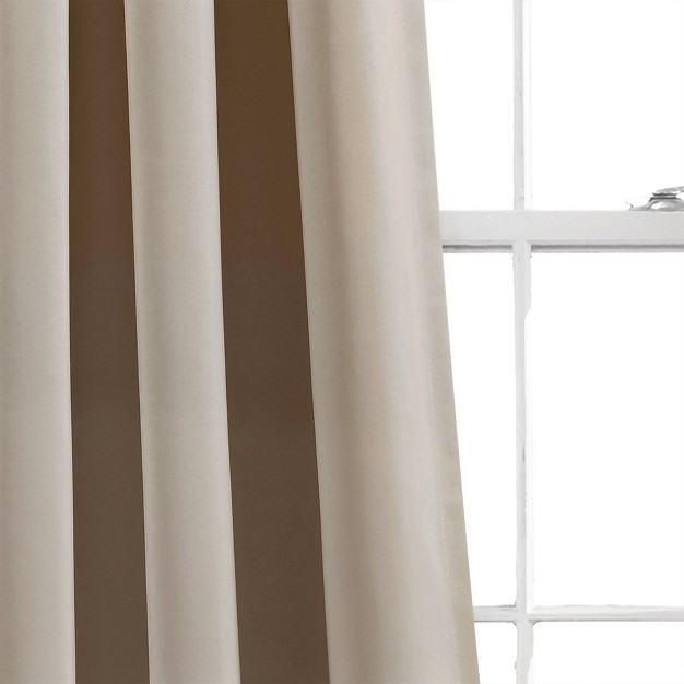 Set Of 2 Insulated Rod Pocket Blackout Window Curtain Panels Lush D cor