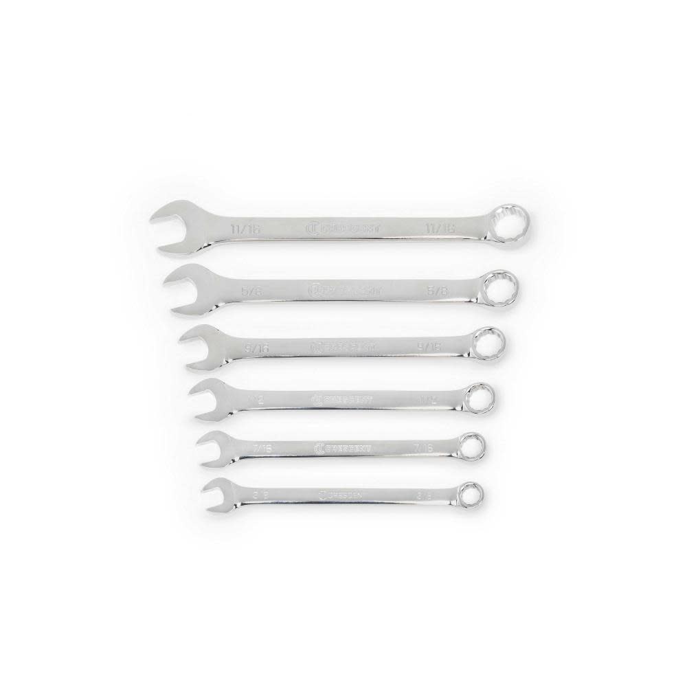 CRESCENT SAE Combination Wrench Set 12 Point 6pc