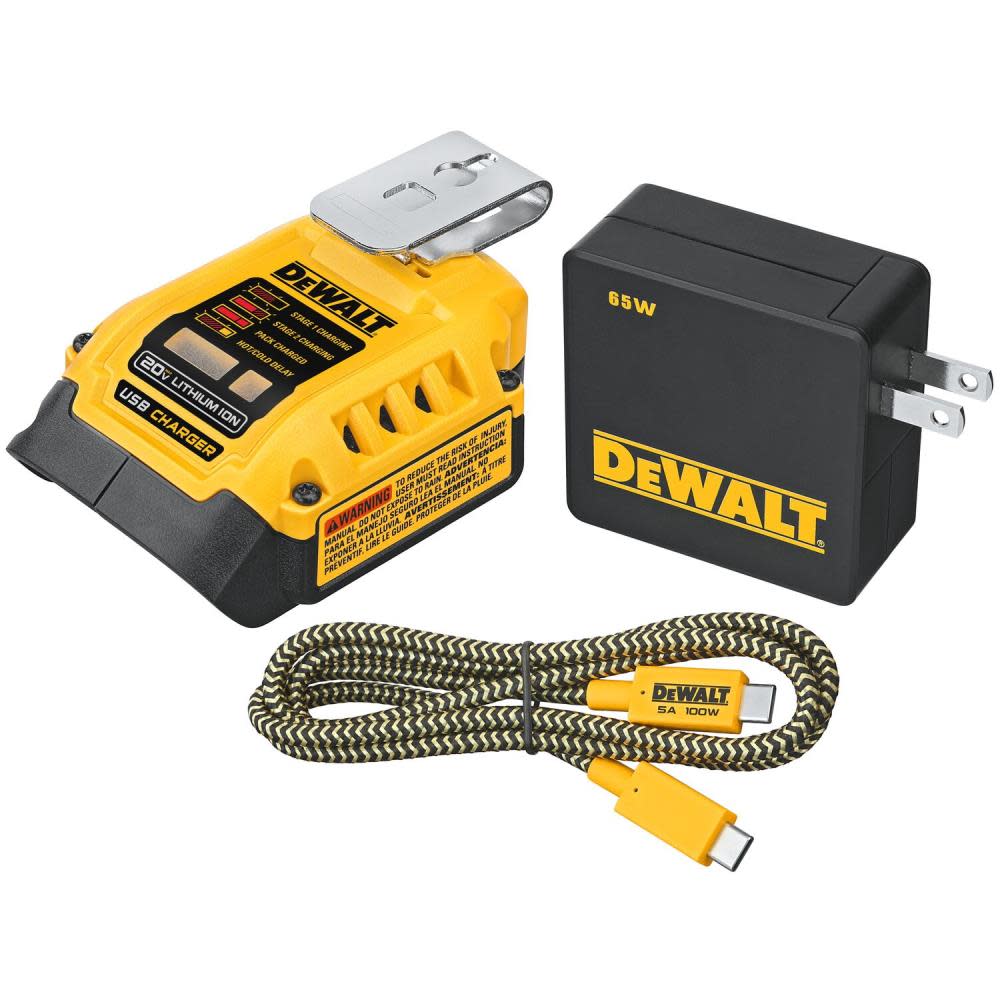 DEWALT 20V USB-C Charging Kit DCB094K from DEWALT