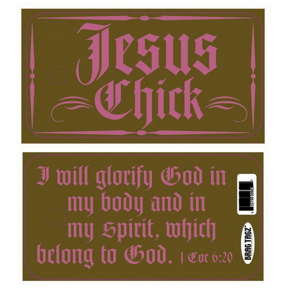 Dicksons BT 29 Brag Tagz  Jesus Chick Pvc