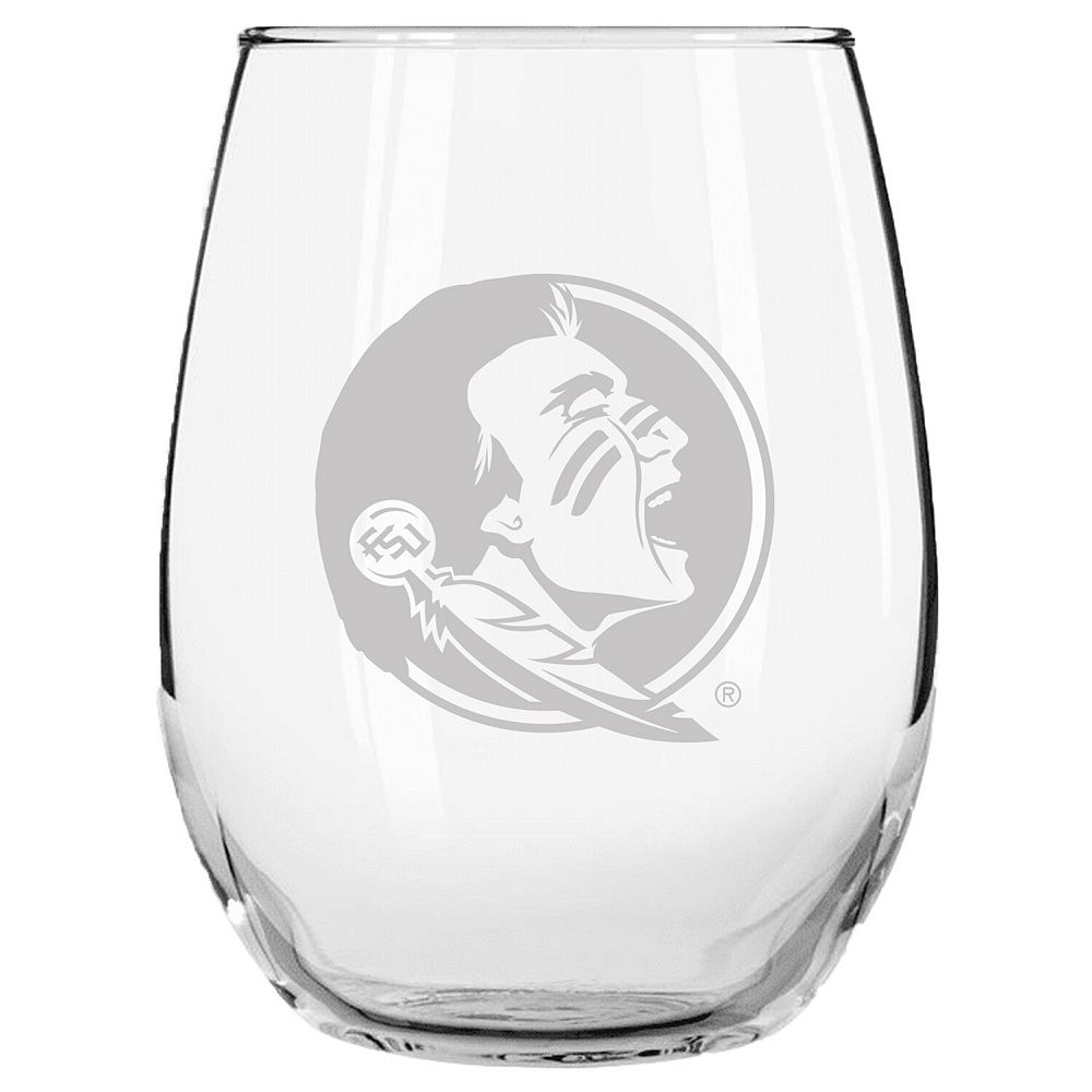 Florida State Seminoles 15oz. Etched Stemless Glass Tumbler