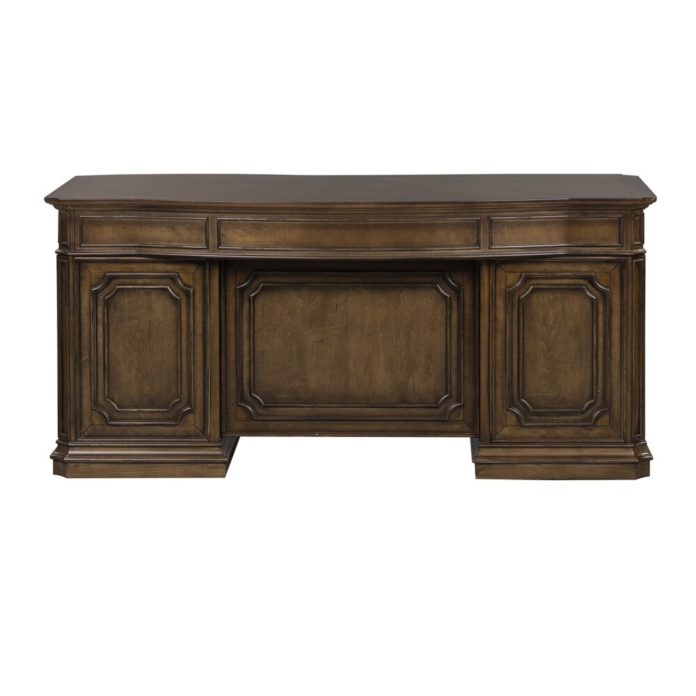 Amelia Antique Toffee Jr Executive Desk