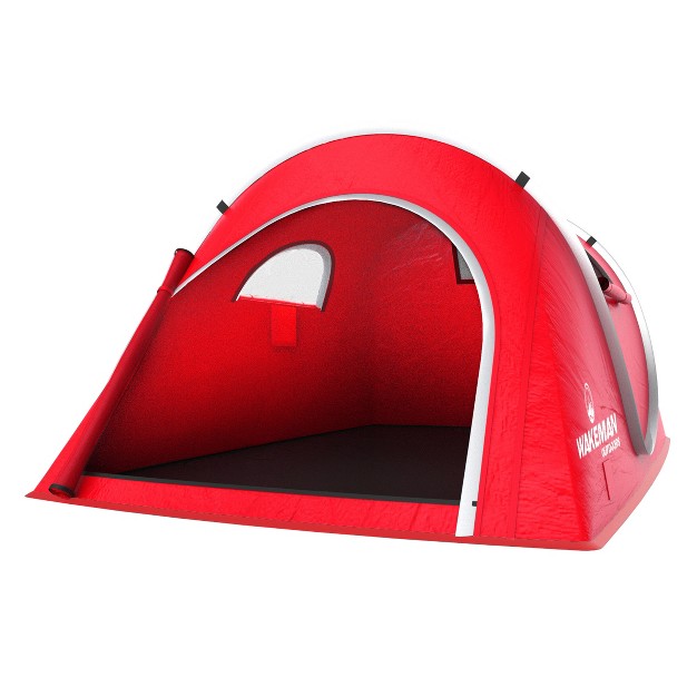 Leisure Sports 2 person Barrel style Pop up Tent With Rain Fly And Carry Bag Red