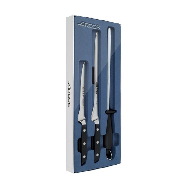 Arcos Manhattan 3pc Ham Knife Set Black