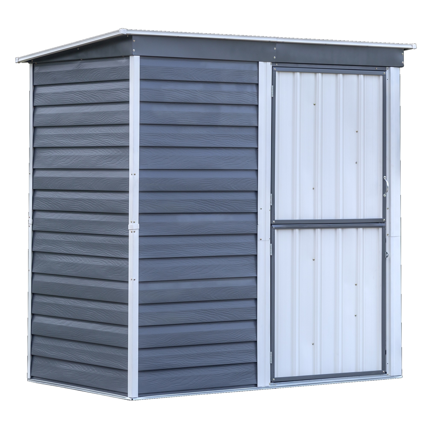 Arrow Shed-in-a-Box 6 ft. x 4 ft. Metal Vertical Pent Storage Shed with Floor Kit