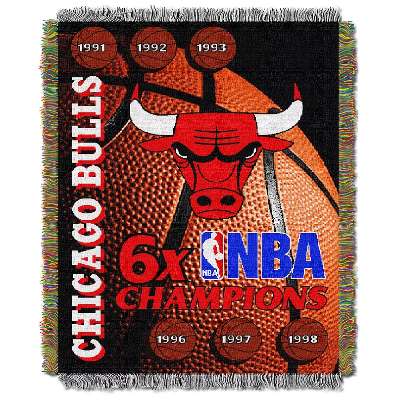 Chicago Bulls Commemorative Series Throw Blanket