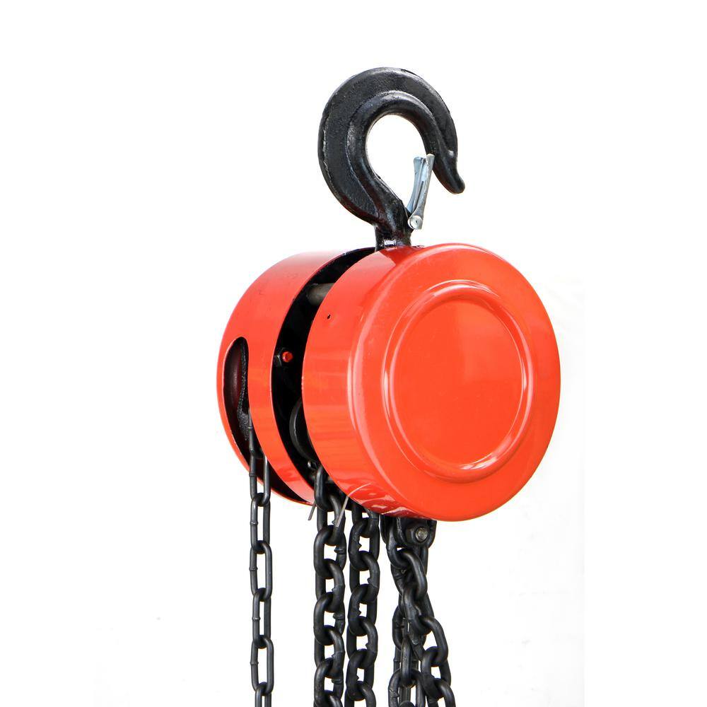 XtremepowerUS 8 ft. 2-Ton Steel Manual Hand Chain Hoist Puller Lifter 58001