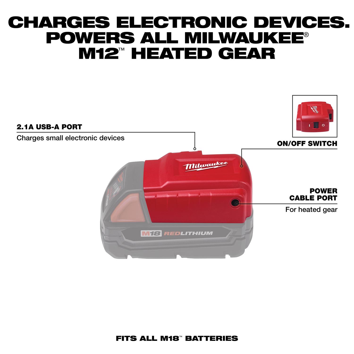 MW M18 18 V Lithium-Ion Power Source 1 pc