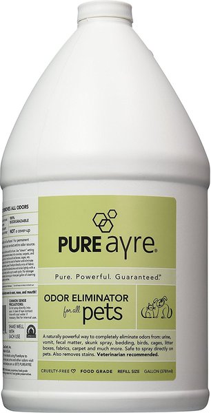 PureAyre Odor Eliminator Dog， Cat， Bird and Small Animal Spray Refill， 1-gallon bottle