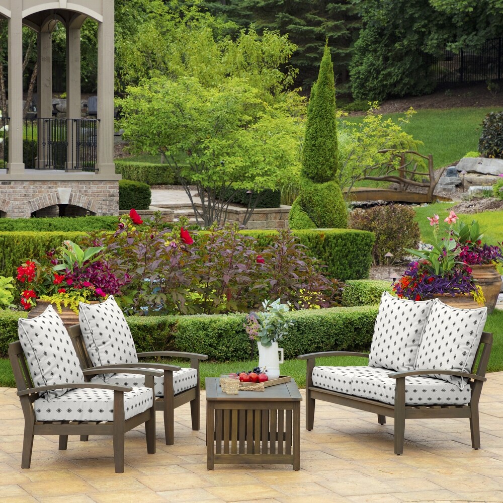 Arden Selections Outdoor 24 x 24 in. Deep Seat Set