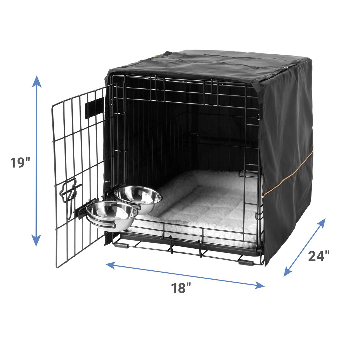 MidWest iCrate Double Door Collapsible Wire Dog Crate Kit