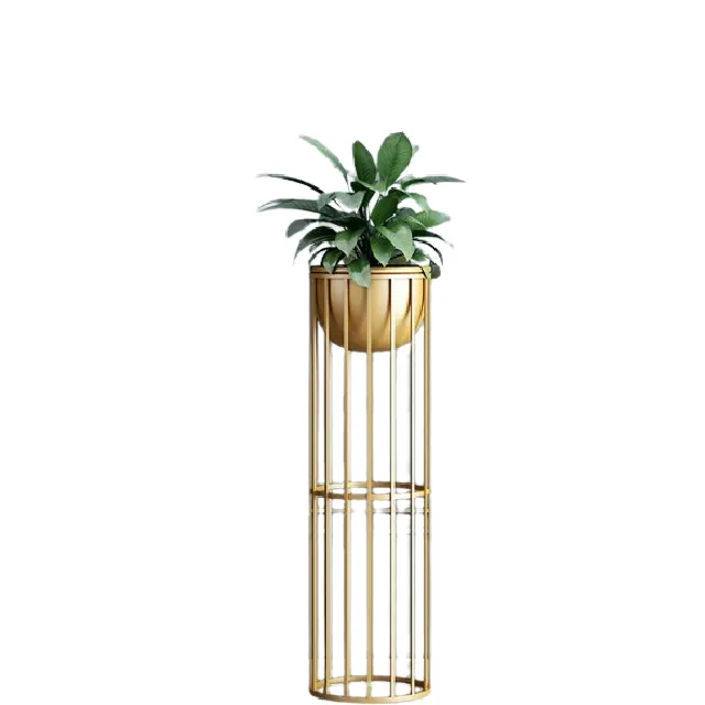 New Designed Hotel Decorative Outdoor Metal Planter Custom Made Metal Flooring Planter   Flower Pot Sale