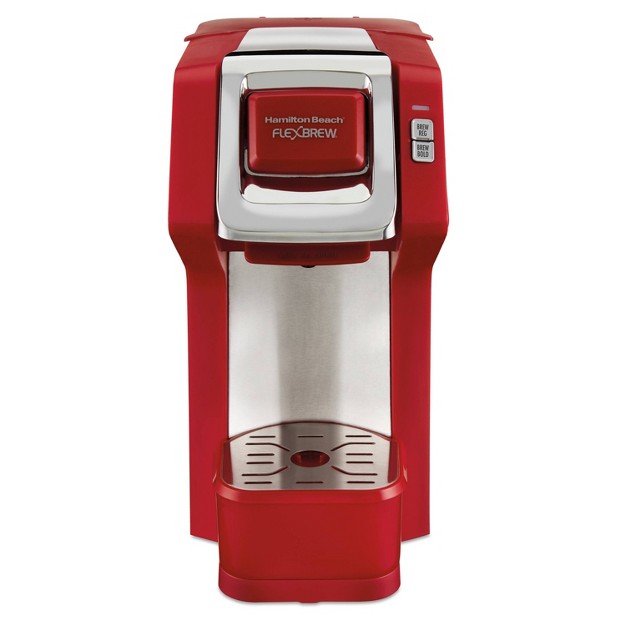 Hamilton Beach 2 5 cup Flexbrew Coffee Maker Red