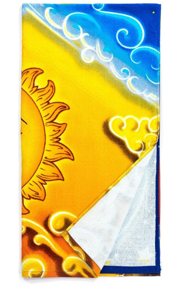 Sun and Moon Super Soft Plush Cotton Beach Bath Pool Towel