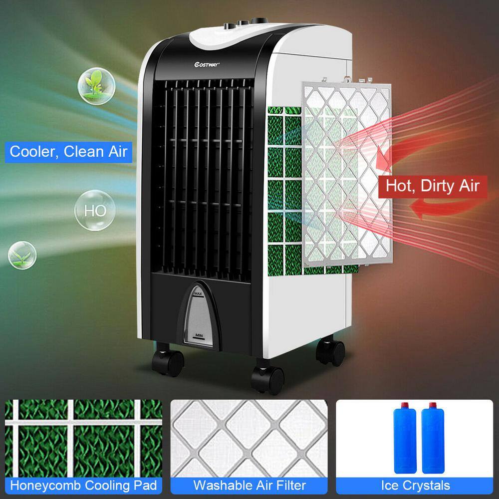 Costway 500 CFM 3-Speed Portable Evaporative Cooler Fan EP23667