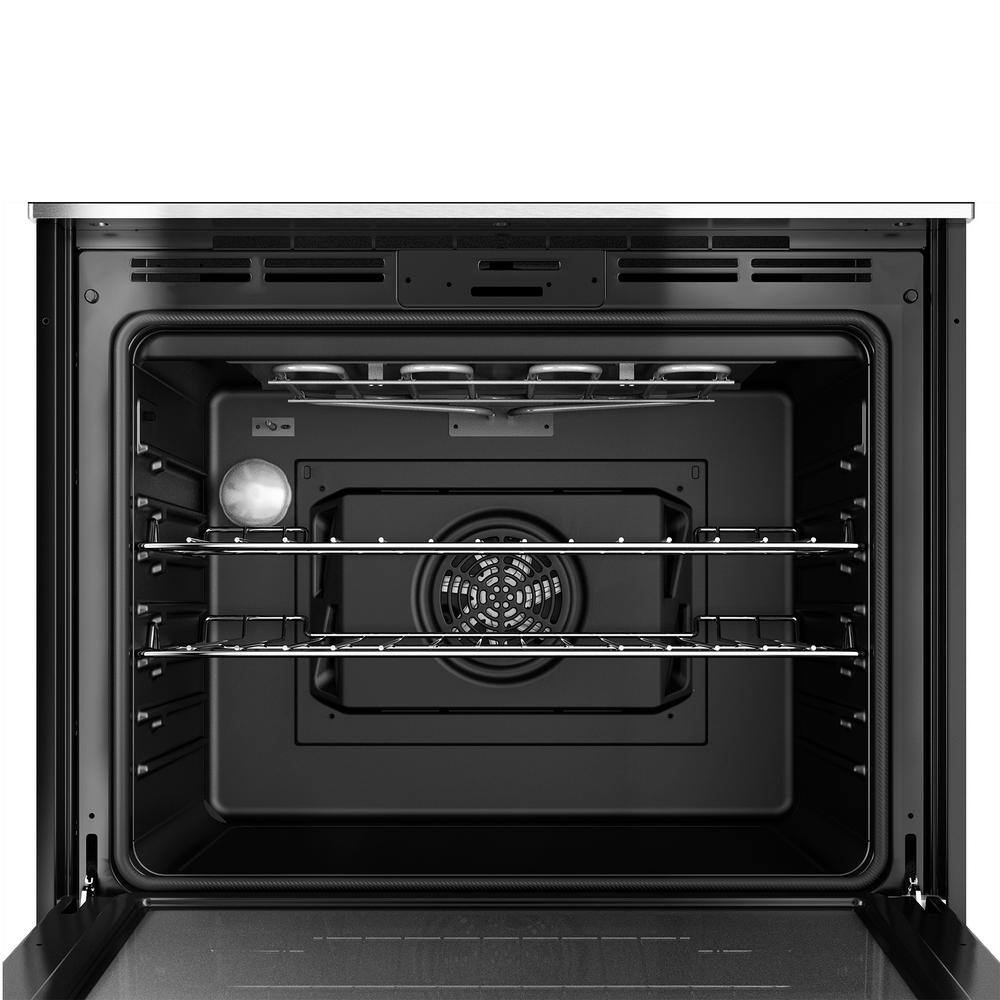 Bosch 500 Series 30 in. Built-In Single Electric Wall Oven with European Convection and Self-Cleaning in Stainless Steel HBL5451UC