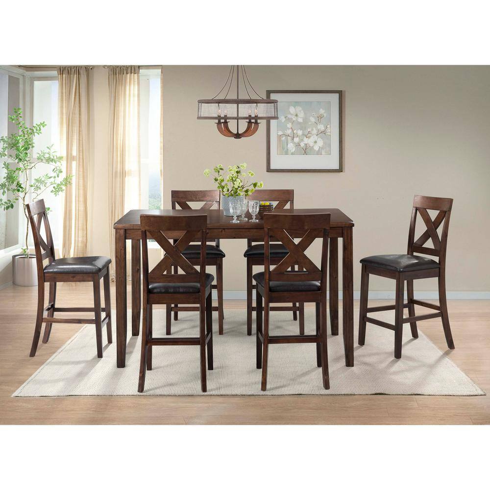 Picket House Furnishings Alexa 7-Piece Cherry Dining Set DAX1007CS