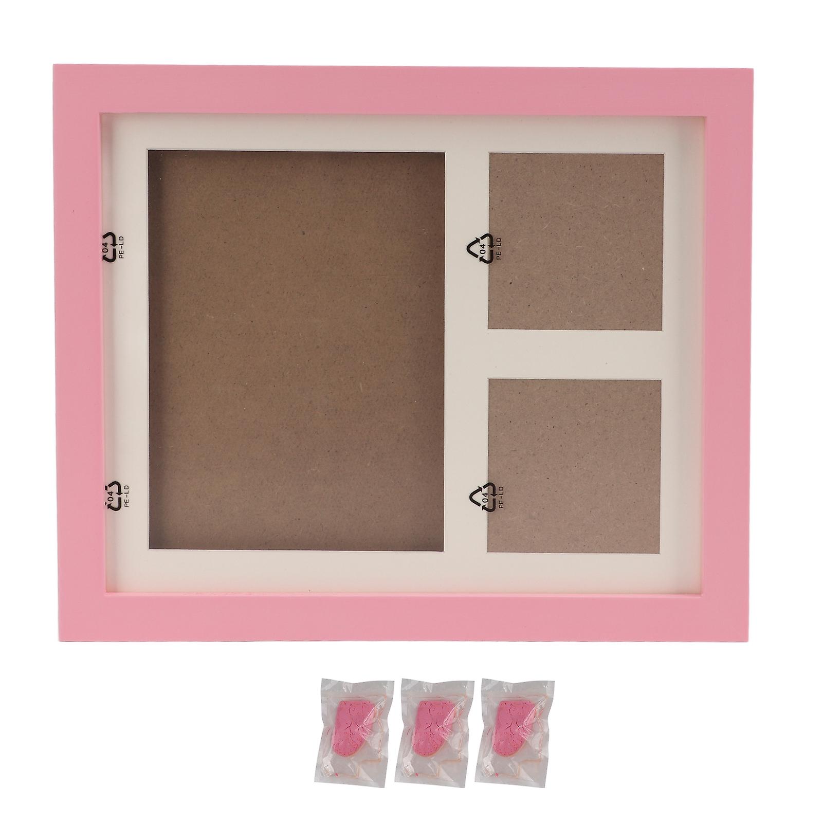 Dog Cat Paw Prints Pet Wall Frame Paw Print Kit For Dog Owner Cat Owner Pet Loverspink Mud Pink Frame