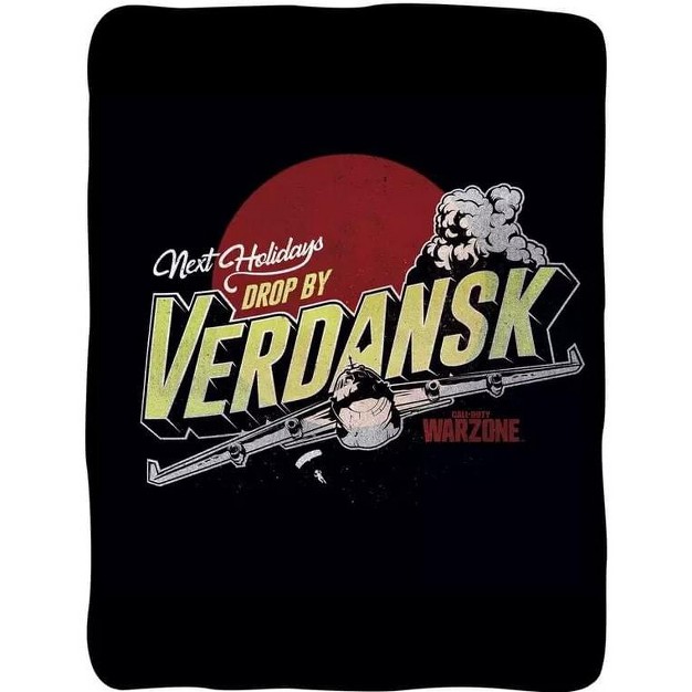 Surreal Entertainment Call Of Duty Drop By Verdansk 45 X 60 Inch Fleece Throw Blanket