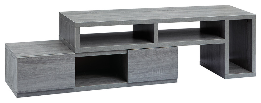Techni Mobili Adjustable TV Stand Console For TV  x27s up to 65 quot  Contemporary   Entertainment Centers And Tv Stands   by Rta Products  L  Houzz