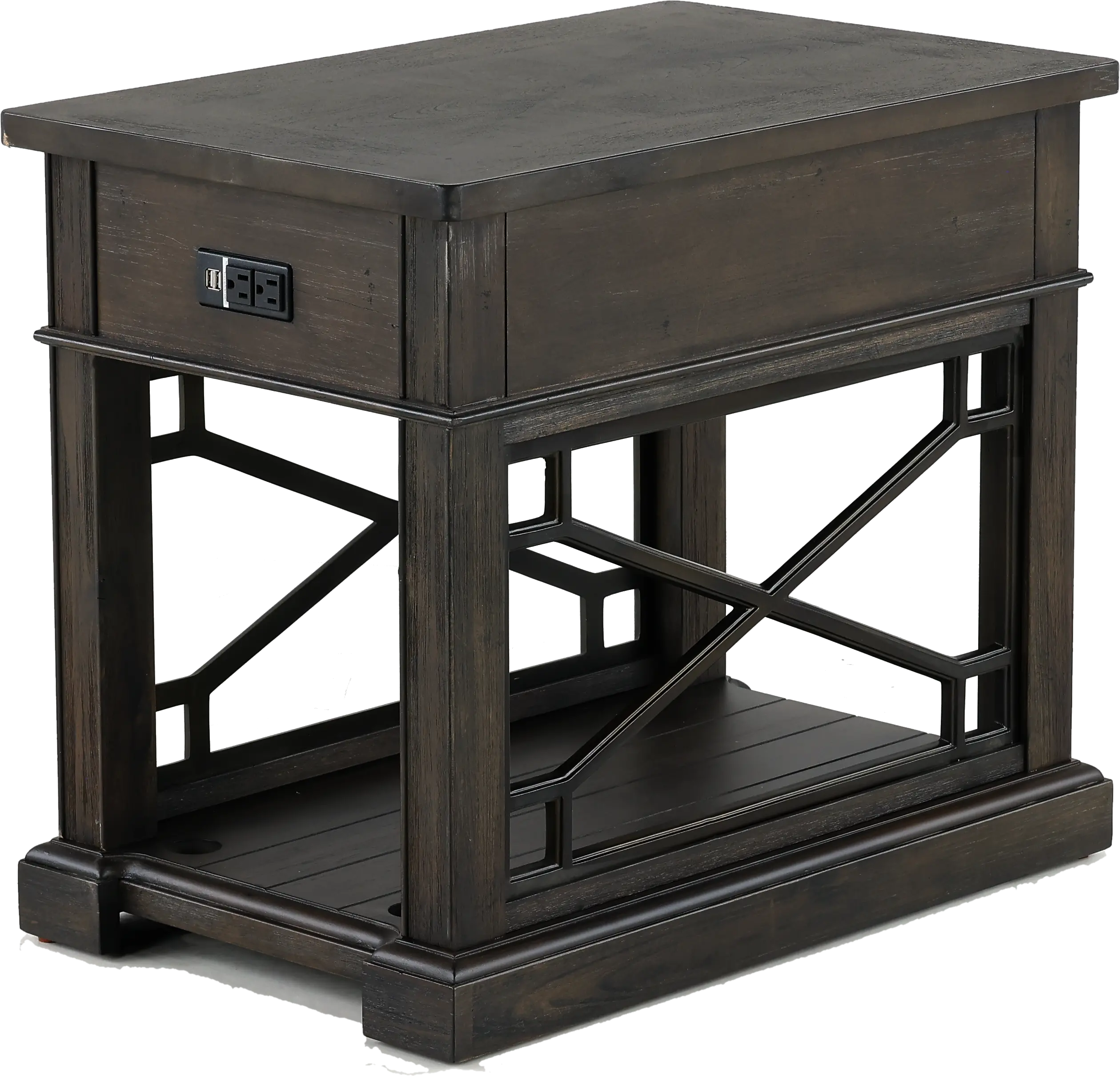 Sun Smokey Gray Side Table