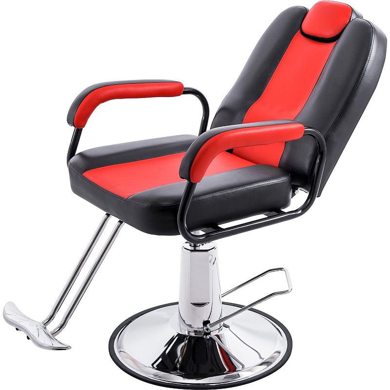 F.C Design Deluxe Reclining Barber Chair - Ideal Beauty Salon， Tattoo， Spa Equipment - Durable， Comfortable， and Stylish